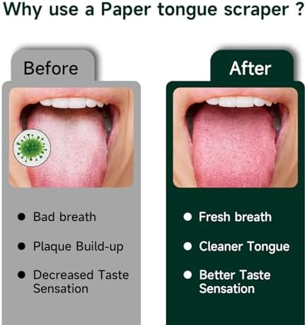 Dr. Emma USA Imported Tongue Scraper lifestyle view for fresh breath.