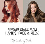 Vanish Cleanup USA imported hair dye cleaning tissues showing product usage directions