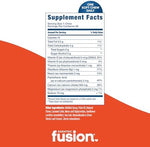 Bariatric Fusion nutrition facts label on supplement packaging