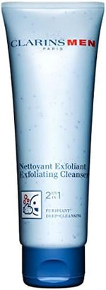 Clarins Men Exfoliating Cleanser packaging tube detail