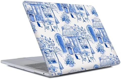 Generic protective hardshell laptop case bottom panel highlighting ventilation cutouts and rubber feet