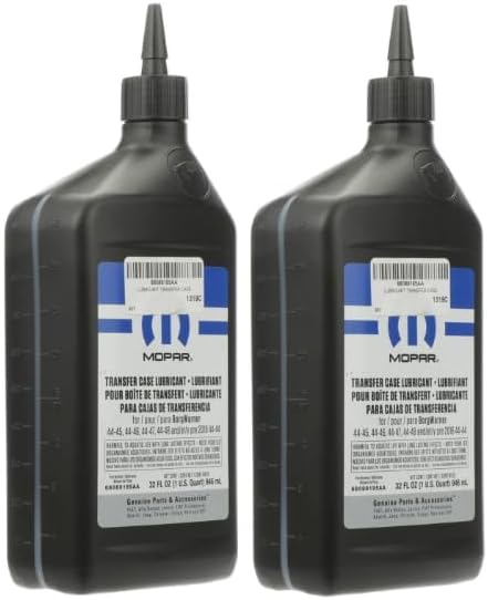 Mopar transfer case lubricant bottles front view for BorgWarner units