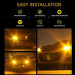 Full four-pack product layout of the twelve-volt imported turn signal replacement lights