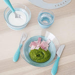 Beaba non-slip kids dining set arranged for a toddler meal