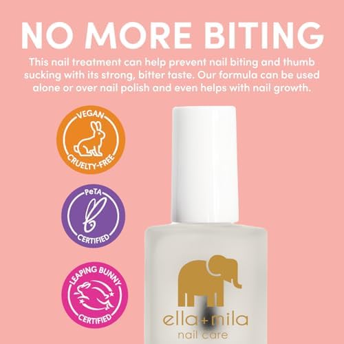 ella+mila 17-free vegan nail treatment bottle for healthy nail growth