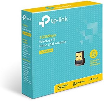 TP-Link 150Mbps nano size network adapter packaging box layout