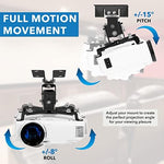 Adjustable components of Mount-It! projector mounting arm