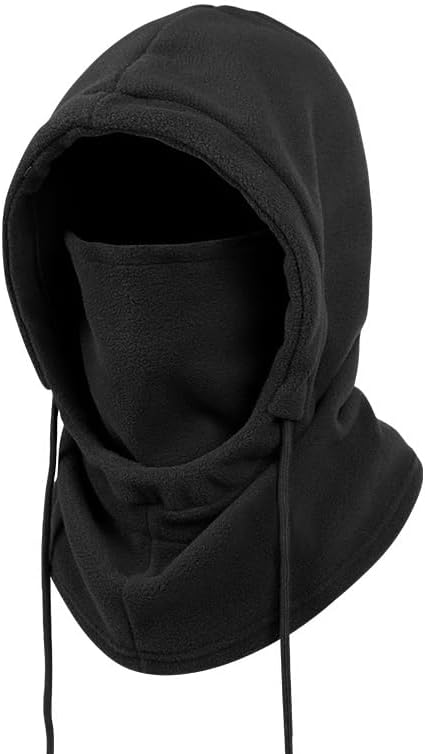 Ermaoo balaclava fleece ski mask front view for extreme winter cold