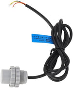 Close up of ultrasonic sensor transducer head and housing