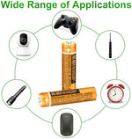 Triangle Power low self discharge nickel metal hydride triple A battery set.