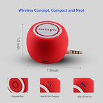 K-Tech 3.5mm aux input speaker plugged directly into the headphone jack of a tablet device