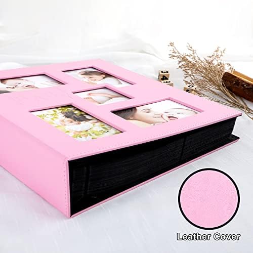 Ywlake newborn girl pink memory book horizontal and vertical slots