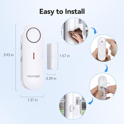 Portable travel security alarm system applied on a hotel room door frame