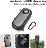 Bottom opening of the EVA camera bag shown connecting directly to a selfie stick.