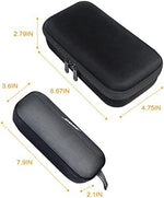 BOVKE semi waterproof speaker case showing double metal zippers detail.
