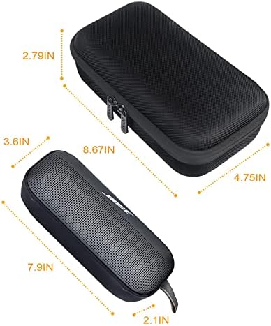 BOVKE semi waterproof speaker case showing double metal zippers detail.