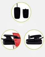 Black clip on study lamp showing 360 degree adjustable arm