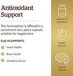 Supplement facts and suggested usage instructions on the back of Solgar 200 milligram vegetable capsules