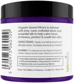 Hiverz hydrocortisone-free hives cream texture and packaging showing natural ingredients.