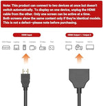 Aargo Tech dual female HDMI adapter ports for screen mirroring