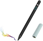 WirelessFinest black stylus pen front view with fine tip