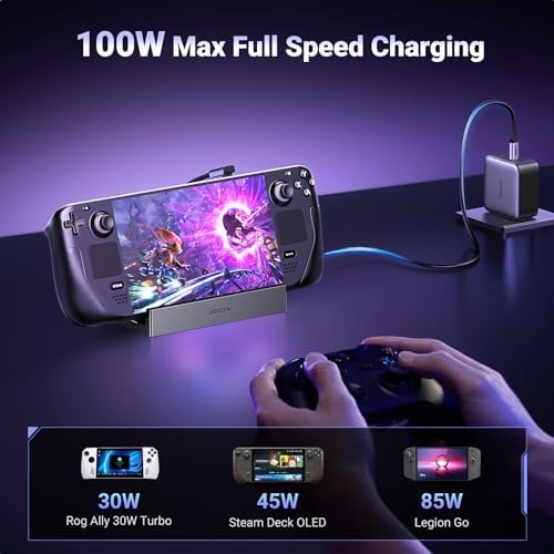 UGREEN portable pocket sized foldable gaming dock in completely closed position