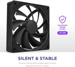NZXT F120Q 120mm desktop fan retail packaging showing product information