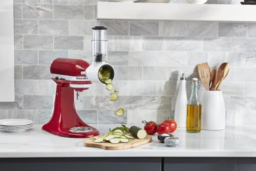 KitchenAid Plastic Fresh Prep Slicer/Shredder Attachment, (Multicolour, White) - Image 8