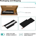 High capacity 52.4Wh internal notebook power pack displayed against a plain background setup.