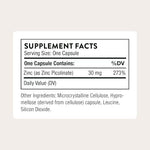 Thorne Zinc Picolinate highly absorbable mineral supplement packaging