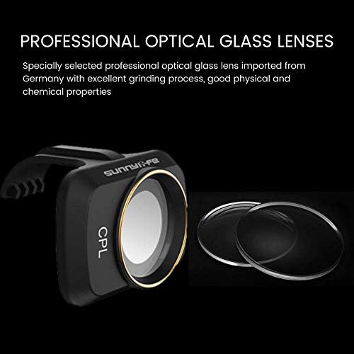 Detailed view of camera lens filter surface with hydrophobic coating
