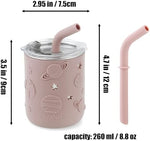 PandaEar stainless steel baby tableware set lifestyle view