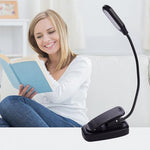 Side view of lightweight portable LED reading lamp