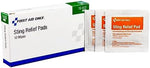 First Aid Only antiseptic and anesthetic wipes for rapid pain relief from bug stings.