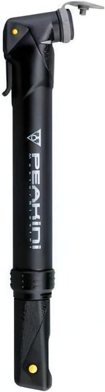 Topeak Peakini II bike hand pump front view with side mount bracket