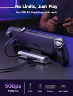 Complete product packaging of the JSAUX USA imported six in one upgraded docking station hub.