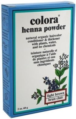 Colora Henna Powder Light Brown front view natural hair color