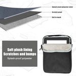 Interior of DLRSET e-reader sleeve with soft plush lining