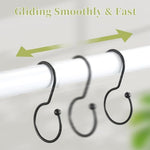 Side angle profile of Goowin S shaped bathroom hooks highlighting the sturdy metal design and open hook structure for quick installation