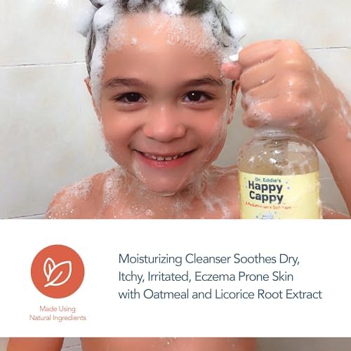 Happy Cappy Baby Shampoo and Body Wash - Shampoo & Body Wash for Eczema-Prone Skin, For Infants, Toddlers, & Kids, Reduces Itching and Redness, Dermatologist Tested, Fragrance Free - 8 fl oz - Image 6