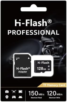 Close up of the gold contact pins on the professional grade H-Flash memory card.