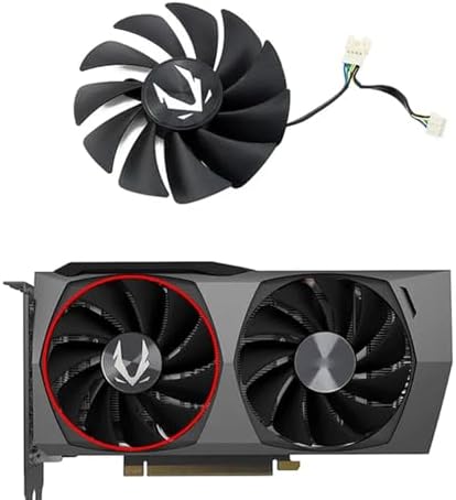 Detailed shot of the eleven blade design on the desktop GPU fan replacement