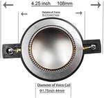 Humarh universal speaker horn replacement diaphragm side profile
