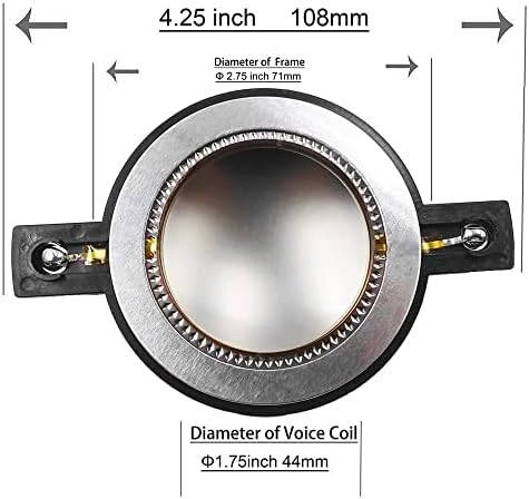 Humarh universal speaker horn replacement diaphragm side profile