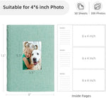 Vienrose photobook large capacity inner pages showing three horizontal slots and memo areas