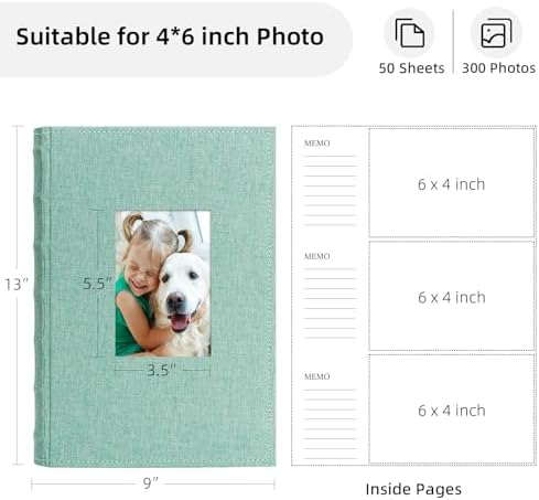 Vienrose photobook large capacity inner pages showing three horizontal slots and memo areas