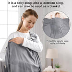 Vrbabies water ring sling baby carrier packed lightly for family travel and summer vacation.