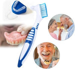 WLLHYF dental appliance cleaning kit showing premium nylon bristles stiffness overview