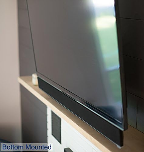 Side view illustration showing the low profile design of the VIVO soundbar holder