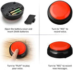 Wariolle thirty second voice recorder button close up highlighting the premium microphone hole and soft spring design.
